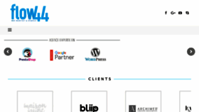 What Flow44.com website looked like in 2018 (5 years ago)