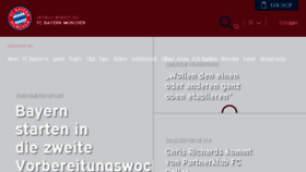What Fcbayern.de website looked like in 2018 (5 years ago)