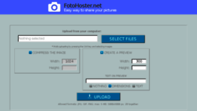 What Fotohoster.net website looked like in 2018 (5 years ago)