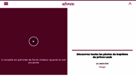 What Famille.aufeminin.com website looked like in 2018 (5 years ago)