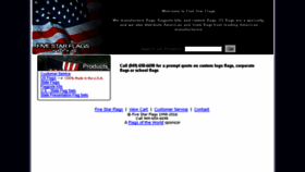 What Fivestarflags.com website looked like in 2018 (5 years ago)