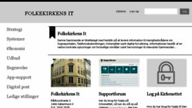 What Folkekirkensit.dk website looked like in 2018 (5 years ago)