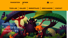 What Frankentoon.com website looked like in 2018 (5 years ago)
