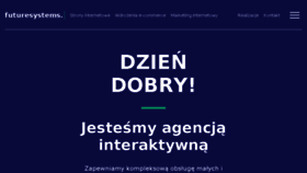 What Futuresystems.pl website looked like in 2018 (5 years ago)