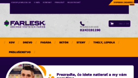 What Farlesk.sk website looked like in 2018 (5 years ago)