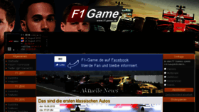 What F1-game.de website looked like in 2018 (5 years ago)