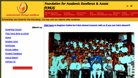 What Faeaindia.org website looked like in 2018 (5 years ago)