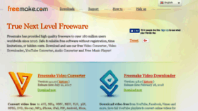 What Freemake.com website looked like in 2018 (5 years ago)
