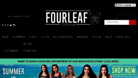 What Fourleafclothing.co.uk website looked like in 2018 (5 years ago)