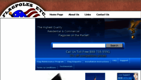 What Flagpolesetc.com website looked like in 2018 (5 years ago)