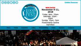 What Foodanddrinkfest.com website looked like in 2018 (5 years ago)
