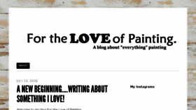 What Fortheloveofpainting.com website looked like in 2018 (5 years ago)