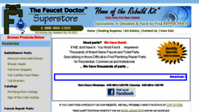 What Faucetdoctorsuperstore.com website looked like in 2018 (5 years ago)
