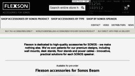 What Flexson.com website looked like in 2018 (5 years ago)