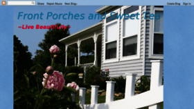 What Frontporches-sweet-tea.blogspot.com website looked like in 2018 (5 years ago)