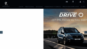 What Fr.peugeot.be website looked like in 2018 (5 years ago)