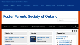 What Fosterparentssociety.org website looked like in 2018 (5 years ago)