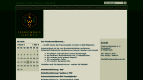 What Frankenwaldverein.de website looked like in 2018 (5 years ago)