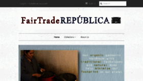 What Fairtraderepublica.com website looked like in 2018 (5 years ago)