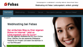 What Febas.de website looked like in 2018 (5 years ago)