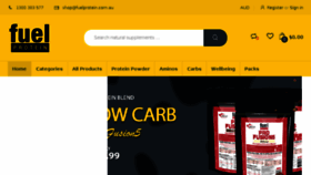 What Fuelprotein.com.au website looked like in 2018 (5 years ago)