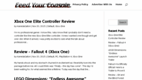 What Feedyourconsole.com website looked like in 2018 (5 years ago)