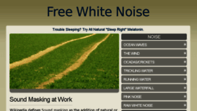 What Freewhitenoise.com website looked like in 2018 (5 years ago)