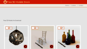 What Free3dmodelsstock.com website looked like in 2018 (5 years ago)