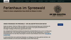 What Ferienhaus-spreewald-lehde.de website looked like in 2018 (5 years ago)