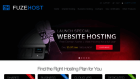 What Fuzehost.net website looked like in 2018 (5 years ago)