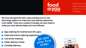What Foodtoyou.com website looked like in 2018 (5 years ago)