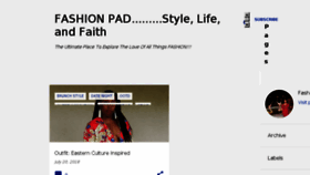 What Fashionpadblogs.com website looked like in 2018 (5 years ago)