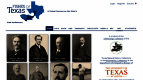 What Fishesoftexas.org website looked like in 2018 (5 years ago)