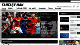 What Fantasyman.cz website looked like in 2018 (5 years ago)