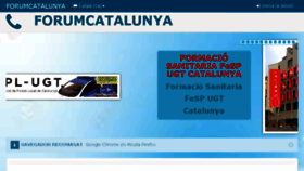 What Forumcatalunya.com website looked like in 2018 (5 years ago)