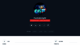 What Fantaknight.com website looked like in 2018 (5 years ago)