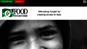 What Foodforlanecounty.org website looked like in 2018 (5 years ago)