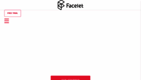 What Facelet.com website looked like in 2018 (5 years ago)
