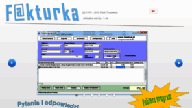 What Fakturka.eu website looked like in 2018 (5 years ago)