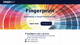 What Fingerprint.com.hk website looked like in 2018 (5 years ago)