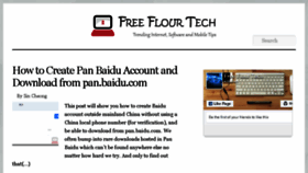 What Freeflour.com website looked like in 2018 (5 years ago)