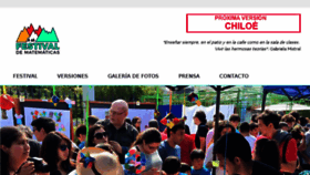 What Festivaldematematica.cl website looked like in 2018 (5 years ago)