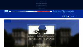 What France-diplomatie.info website looked like in 2018 (5 years ago)