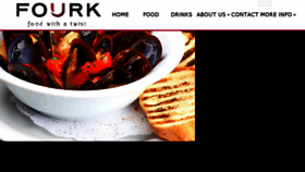 What Fourkrestaurant.com website looked like in 2018 (5 years ago)