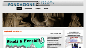 What Fondazionezanotti.org website looked like in 2018 (7 years ago)