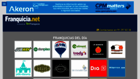 What Franquicia.net website looked like in 2018 (5 years ago)