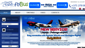 What Flybus.lv website looked like in 2018 (5 years ago)