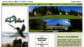 What Fundyhighlandchalets.com website looked like in 2018 (5 years ago)