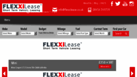 What Flexxilease.co.uk website looked like in 2018 (5 years ago)