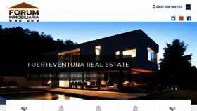 What Fuerteventura-realestate.com website looked like in 2018 (5 years ago)